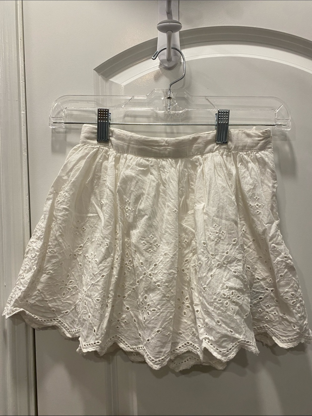 GAP White Eyelet Cotton Skirt